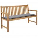Gartenbank-Auflage Grau 150x50x3 cm Oxford-Gewebe