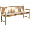Gartenbank-Auflage Creme 180x50x3 cm Oxford-Gewebe