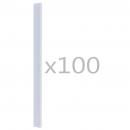 Clips für Sichtschutzstreifen 100 Stk. PVC Transparent