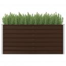 Hochbeet Braun 160 x 80 x 77 cm Verzinkter Stahl