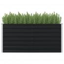 Hochbeet Anthrazit 160 x 80 x 77 cm Verzinkter Stahl