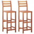 Barhocker 2 Stk. Massivholz Akazie 