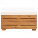 Modular-Fußhocker 1 Stk. mit Kissen Massivholz Akazie