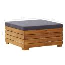 Modular-Fußhocker 1 Stk. mit Auflage Massivholz Akazie