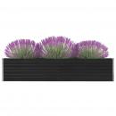 Garten-Hochbeet Verzinkter Stahl 320×40×45 cm Anthrazit