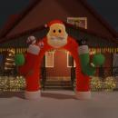 Aufblasbarer Weihnachtsbogen mit LEDs 320 cm