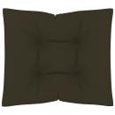 Palettenkissen 3-tlg. Taupe Stoff