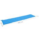 Gartenbank-Auflage Blau 200x50x3 cm Oxford-Gewebe