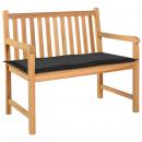 Gartenbank-Auflage Schwarz 120x50x3 cm Oxford-Gewebe