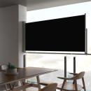 Ausziehbare Seitenmarkise 60×300 cm Schwarz