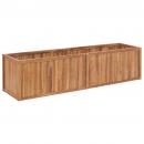 Garten-Hochbeet 200 x 50 x 50 cm Massivholz Teak