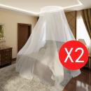 Moskitonetz 2 Stk. Rund 56x325x230 cm