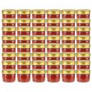 Marmeladengläser mit goldenem Deckel 48 Stk. 110 ml