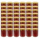Marmeladengläser mit Goldenem Deckel 48 Stk. 230 ml