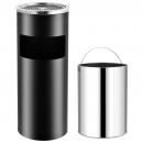 Standaschenbecher 30 L Stahl Schwarz 