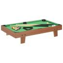 3-Fuß-Mini-Billardtisch 92×52×19 cm Braun und Grün 