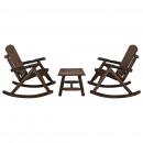 3-tlg. Garten-Lounge-Set Massivholz Fichte