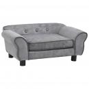 Hundesofa Grau 72x45x30 cm Plüsch 