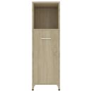 Badezimmerschrank Sonoma-Eiche 30x30x95 cm Holzwerkstoff