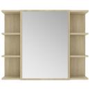 Bad-Spiegelschrank Sonoma-Eiche 80x20,5x64 cm Holzwerkstoff