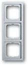 Busch-Jaeger 1723-183K Abdeckrahmen, future linear, 3-fach Rahmen, alusilber (2CKA001754A4308)