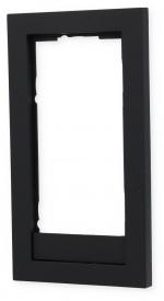 Gira 100209 Abdeckrahmen Gira E2, System 55, schwarz matt