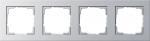 Gira 021425 Abdeckrahmen, 4fach, Farbe Alu, E2