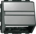 Gira 087028 Datenhaube mit Tragring und Beschriftungsfeld für Einsätze Daten- und Kommunikations- Anschlusstechnik, Anthrazit, System 55