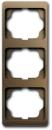 Busch-Jaeger 1733 KA-21 Abdeckrahmen, 3-fach, senkrecht, Busch alpha exclusive, bronze