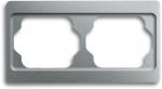 Busch-Jaeger 1722 KA-266 Abdeckrahmen 2-fach, waagerecht, Busch alpha exclusive, titan