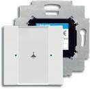 Busch-Jaeger 6125/01-84 Bedienelement, 1-fach, mit beiliegendem Busankoppler, KNX Powernet, studioweiß (2CKA006115A0182)