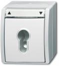 Busch-Jaeger 2712 SLW-54 Jalousieschalter/-taster, Wechsel, 2-polig, alpinweißocean® (IP 44) (2CKA001101A0924)