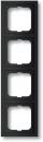Busch-Jaeger 1724-885K Abdeckrahmen, future linear, 4-fach Rahmen, schwarz matt (2CKA001754A4422)