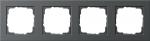 Gira 021423 Abdeckrahmen, 4fach, System 55 E2, anthrazit