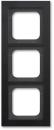 Busch-Jaeger 1723-275 Abdeckrahmen, Axcent, 3-fach Rahmen, schwarz matt (2CKA001754A4705)