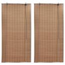 Bambusrollos 2 Stk. 150x220 cm Braun