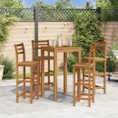 Barhocker 4 Stk. Massivholz Akazie 