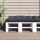 Palettenkissen Anthrazit 120x80x12 cm Stoff
