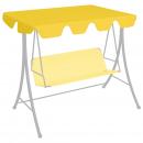 Ersatzdach für Hollywoodschaukel Gelb 150/130x105/70 cm