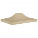Partyzelt-Dach 4x3 m Beige 270 g/m²
