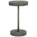 Gartentisch Grau 60,5x106 cm Poly Rattan
