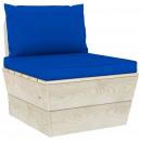 Palettenkissen 2-tlg. Blau Oxford-Gewebe