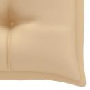 Gartenbank-Auflage Beige 100x50x7 cm Oxford-Gewebe