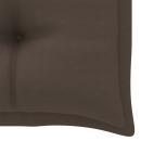 Gartenbank-Auflage Taupe 100x50x7 cm Oxford-Gewebe