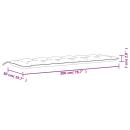 Gartenbank-Auflage Weinrot 200x50x7 cm Oxford-Gewebe