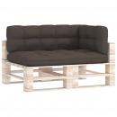 Palettenkissen 3-tlg. Taupe Stoff