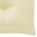Gartenbank-Auflage Cremeweiß 200x50x7 cm Oxford-Gewebe