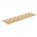 Gartenbank-Auflage Beige 200x50x7 cm Oxford-Gewebe