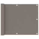 Balkon-Sichtschutz Taupe 75x300 cm Oxford-Gewebe