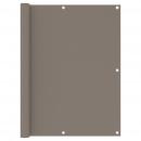 Balkon-Sichtschutz Taupe 120x300 cm Oxford-Gewebe